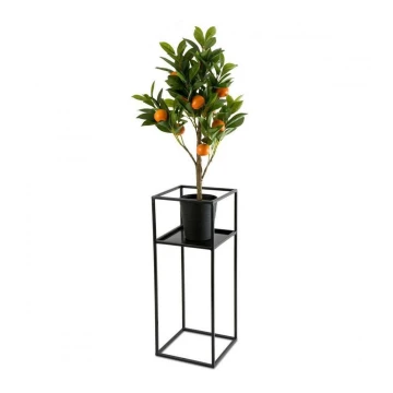 Soporte para flores 60x24 negro