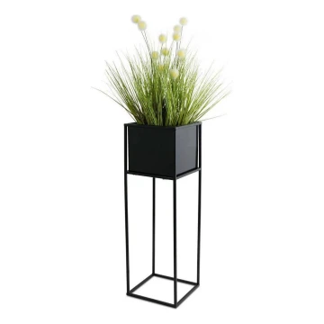 Soporte para flores 70x24 cm negro