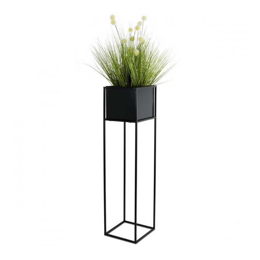 Soporte para flores 90x24 cm negro