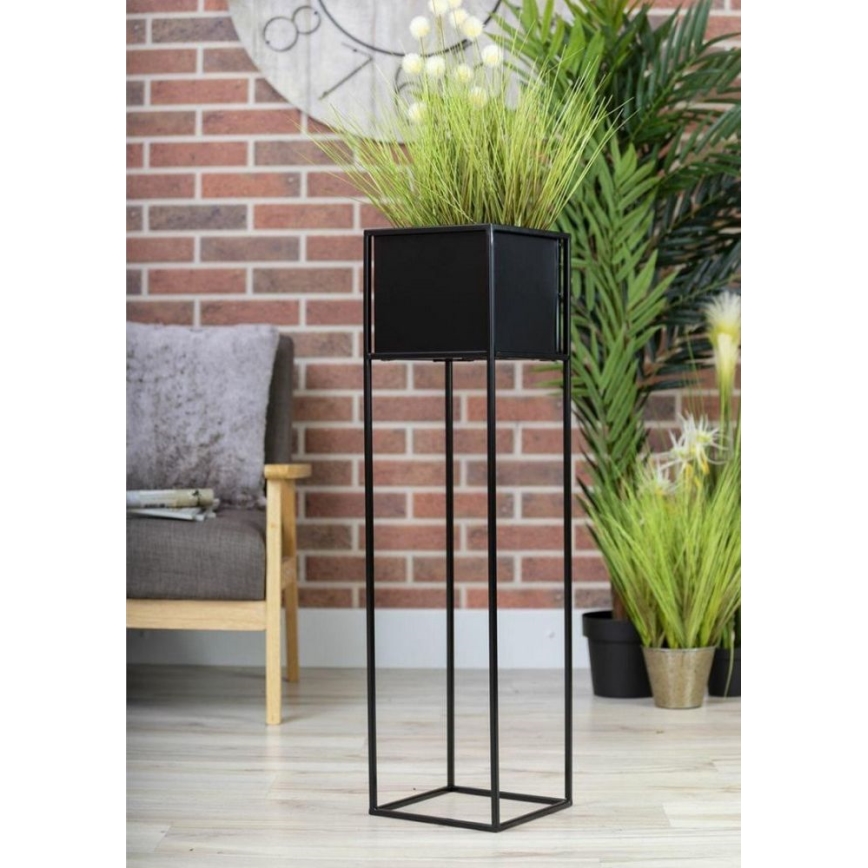 Soporte para flores 90x24 cm negro