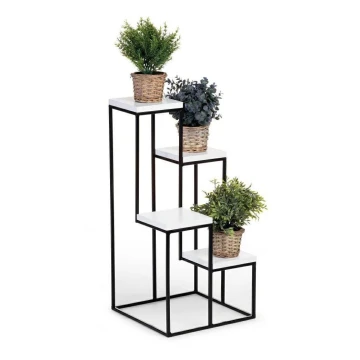 Soporte para flores KASKADA 70x34 negro/blanco