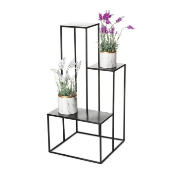 Soporte para flores KASKADA 85x40 cm negro