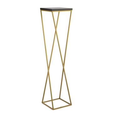 Soporte para flores LOFT 100x24 cm dorado/negro