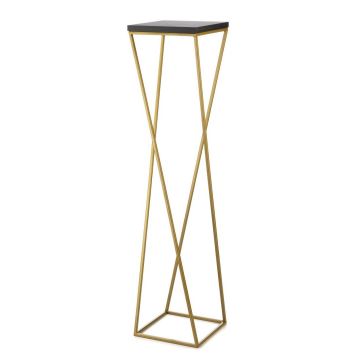 Soporte para flores LOFT 100x24 cm dorado/negro