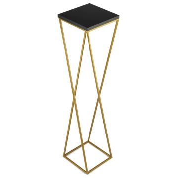 Soporte para flores LOFT 100x24 cm dorado/negro