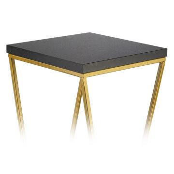 Soporte para flores LOFT 100x24 cm dorado/negro