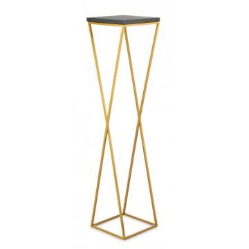 Soporte para flores LOFT 100x24 cm dorado/negro