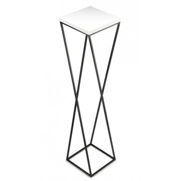 Soporte para flores LOFT 100x24 cm negro/blanco