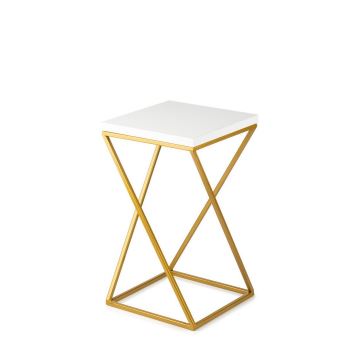 Soporte para flores LOFT 40x24 cm dorado/blanco