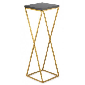 Soporte para flores LOFT 70x24 cm dorado/negro