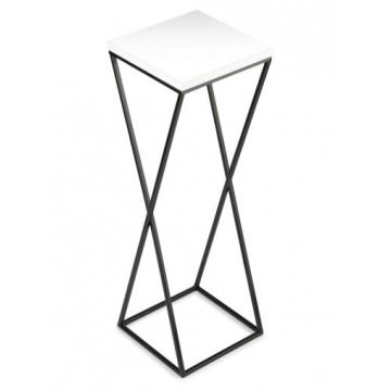 Soporte para flores LOFT 70x24 cm negro/blanco