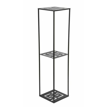 Soporte para plantas 100x24 cm negro