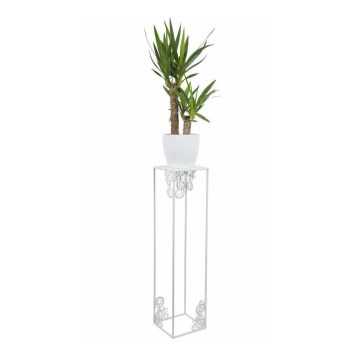 Soporte para plantas 80x24 cm blanco