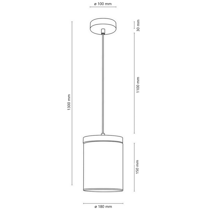 Lámpara colgante de cable MONSUN 1xE27/60W/230V pino – Certificado FSC