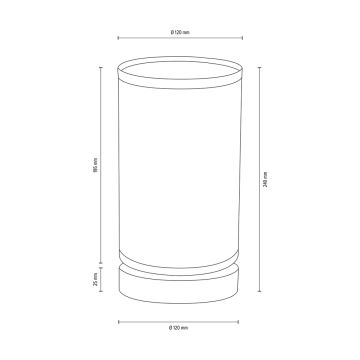 Lámpara de mesa FIRE 1xE27/25W/230V pino/blanco – Certificado FSC