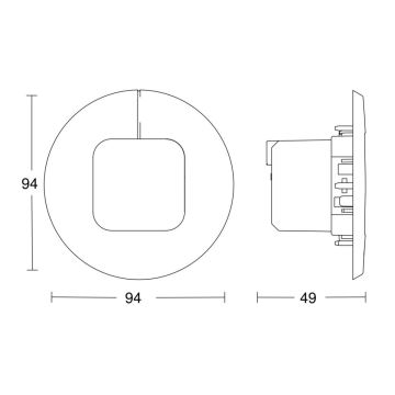 Steinel 059521 - Detector de presencia DualTech KNX blanco