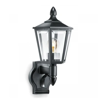 Steinel 069179 - Aplique de exterior L 15 1xE27/60W/230V IP44 negro