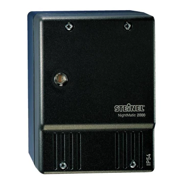 STEINEL 550318 - Interruptor crepuscular NightMatic 2000 negro IP54