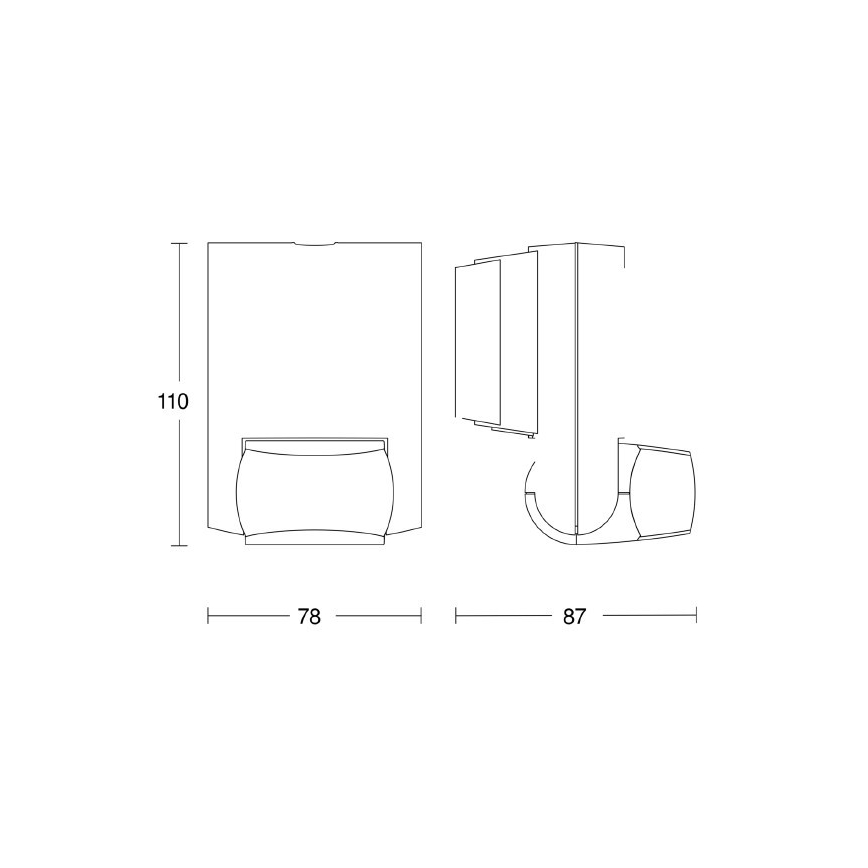 STEINEL 660314 - Detector de movimiento exterior IS 130-2 blanco IP54