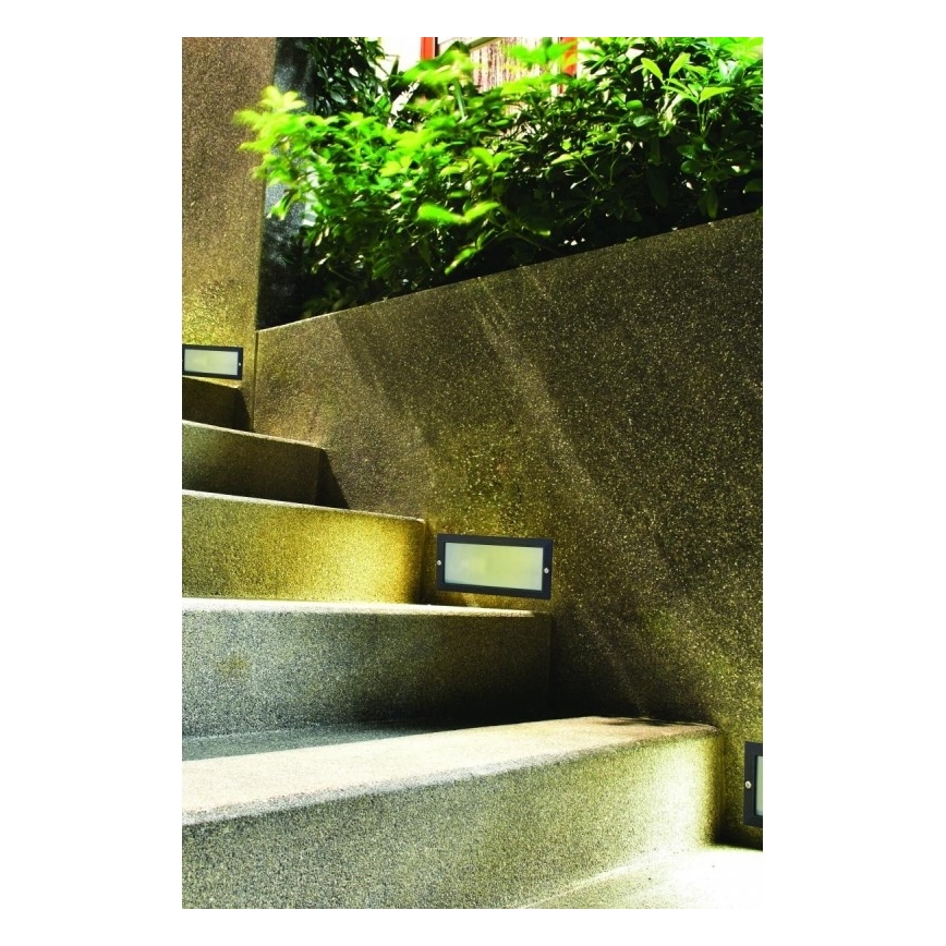 Steinel IS720 - Iluminación de escaleras exterior BRICK 1xE27/60W/230V IP54