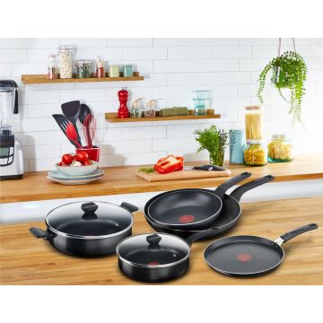 Tefal - Cacerola baja con tapa SIMPLY CLEAN 28 cm