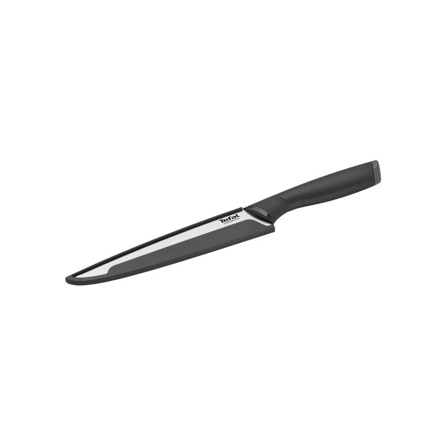 Tefal - Cuchillo de acero inoxidable COMFORT 20 cm cromo/negro