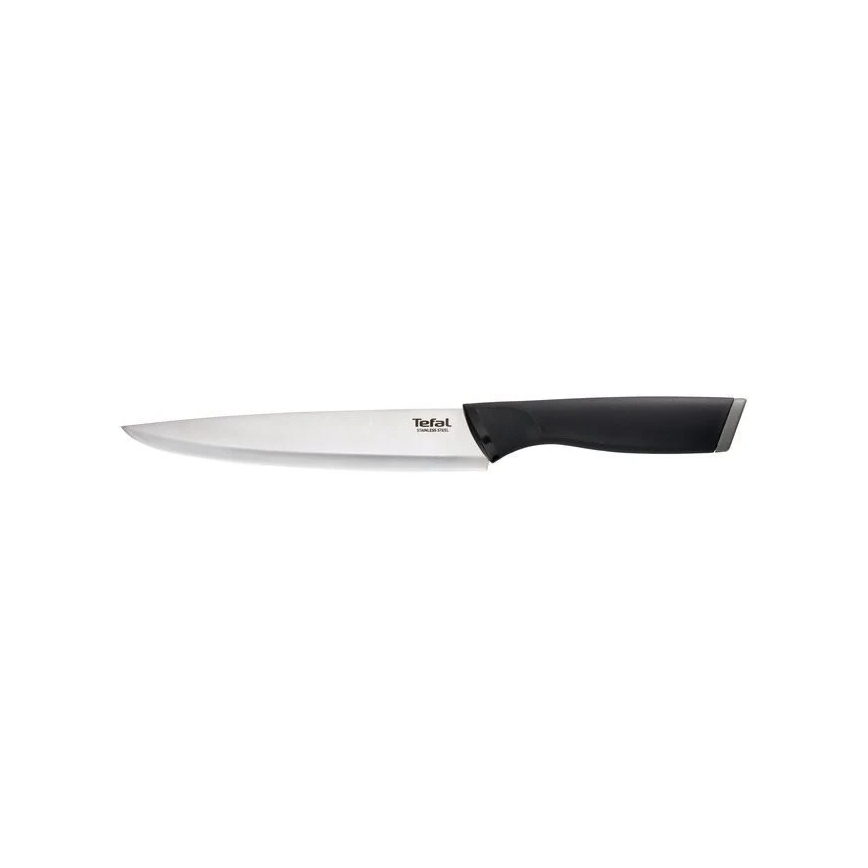 Tefal - Cuchillo de acero inoxidable COMFORT 20 cm cromo/negro