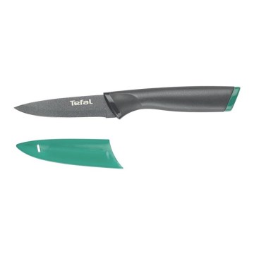 Tefal - Cuchillo de acero inoxidable FRESH KITCHEN 9 cm gris/verde