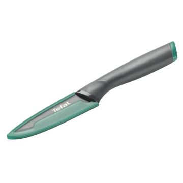 Tefal - Cuchillo de acero inoxidable FRESH KITCHEN 9 cm gris/verde