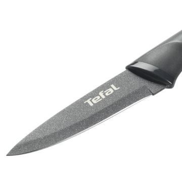 Tefal - Cuchillo de acero inoxidable FRESH KITCHEN 9 cm gris/verde