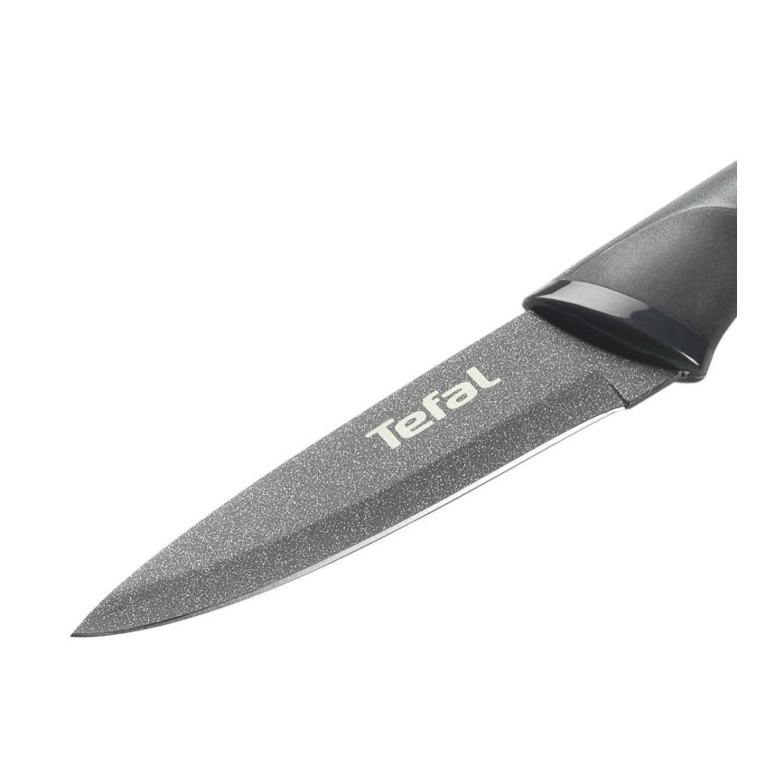 Tefal - Cuchillo de acero inoxidable FRESH KITCHEN 9 cm gris/verde