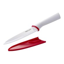 Tefal - Cuchillo de cerámica chef INGENIO 16 cm blanco/rojo