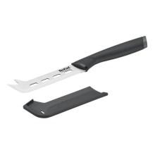 Tefal - Cuchillo para queso de acero inoxidable COMFORT 12 cm cromo/negro