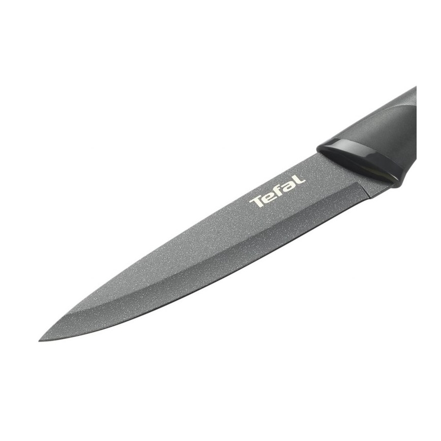 Tefal - Cuchillo universal de acero inoxidable FRESH KITCHEN 12 cm gris/verde