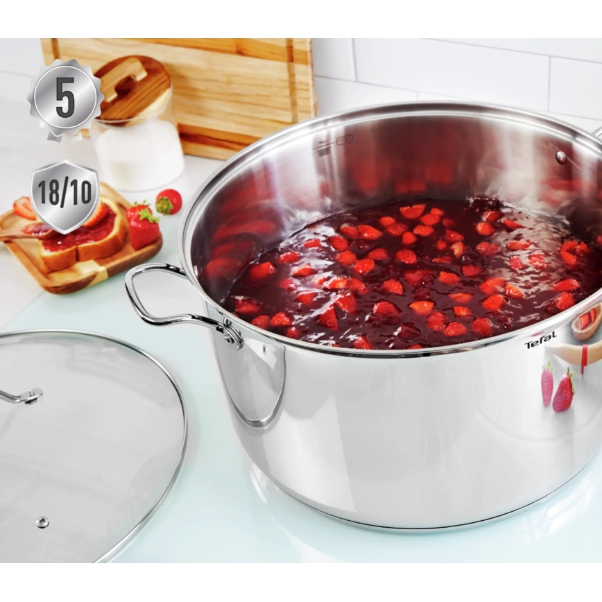 Tefal - Juego de ollas 10 pz INTUITION acero inoxidable