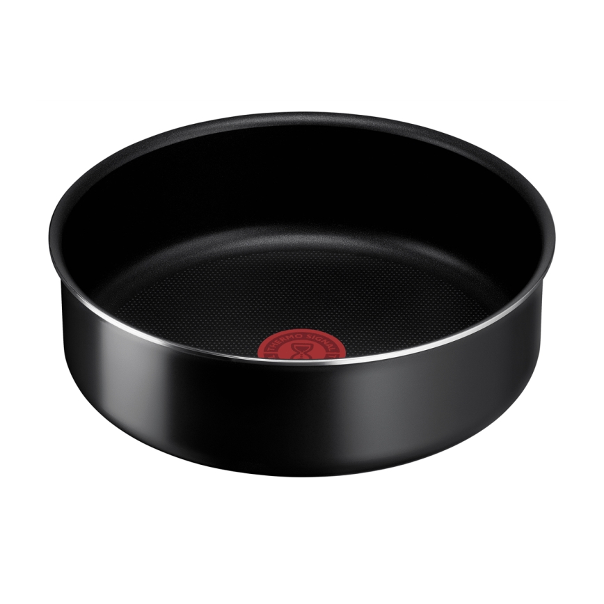 Tefal - Juego de vajilla 13 pz INGENIO EASY COOK & CLEAN BLACK