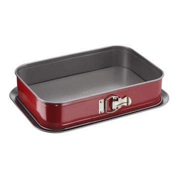 Tefal - Molde de tarta plegable DELIBAKE 36x24 cm rojo