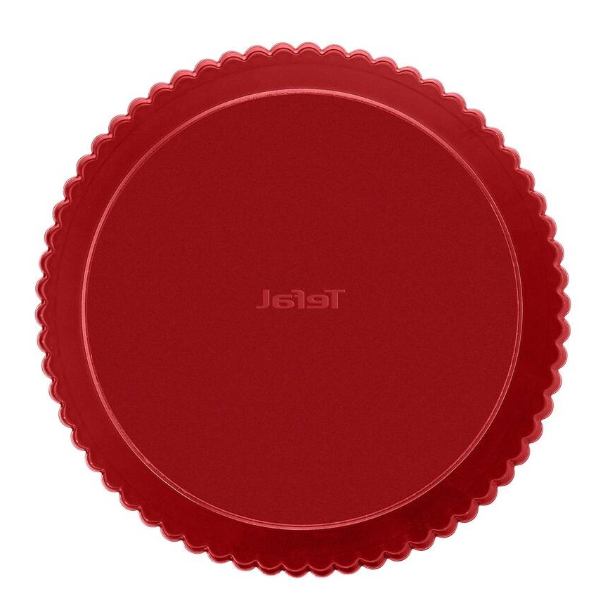 Tefal - Molde para tarta con base removible DELIBAKE 28 cm rojo