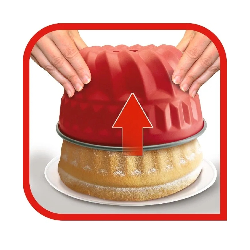 Tefal - Molde para tartas DELIBAKE 22 cm rojo