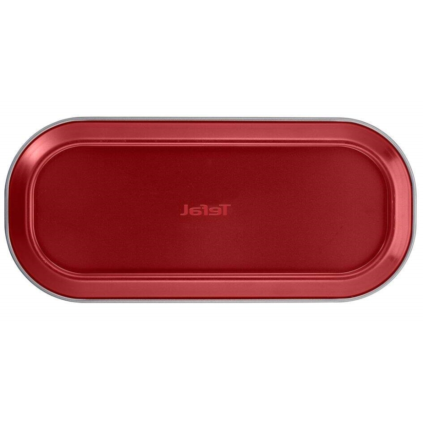 Tefal - Molde plegable ovalado para repostería DELIBAKE 30x11 cm rojo