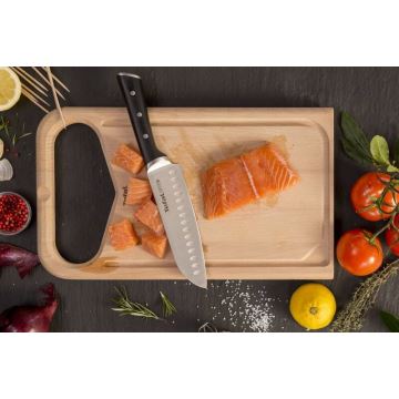 Tefal - Nerezový nůž santoku ICE FORCE 18 cm cromo/negro