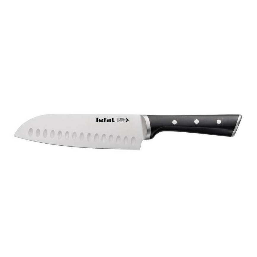 Tefal - Nerezový nůž santoku ICE FORCE 18 cm cromo/negro
