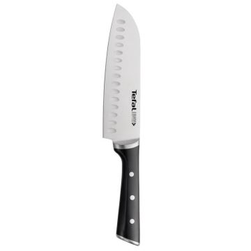 Tefal - Nerezový nůž santoku ICE FORCE 18 cm cromo/negro