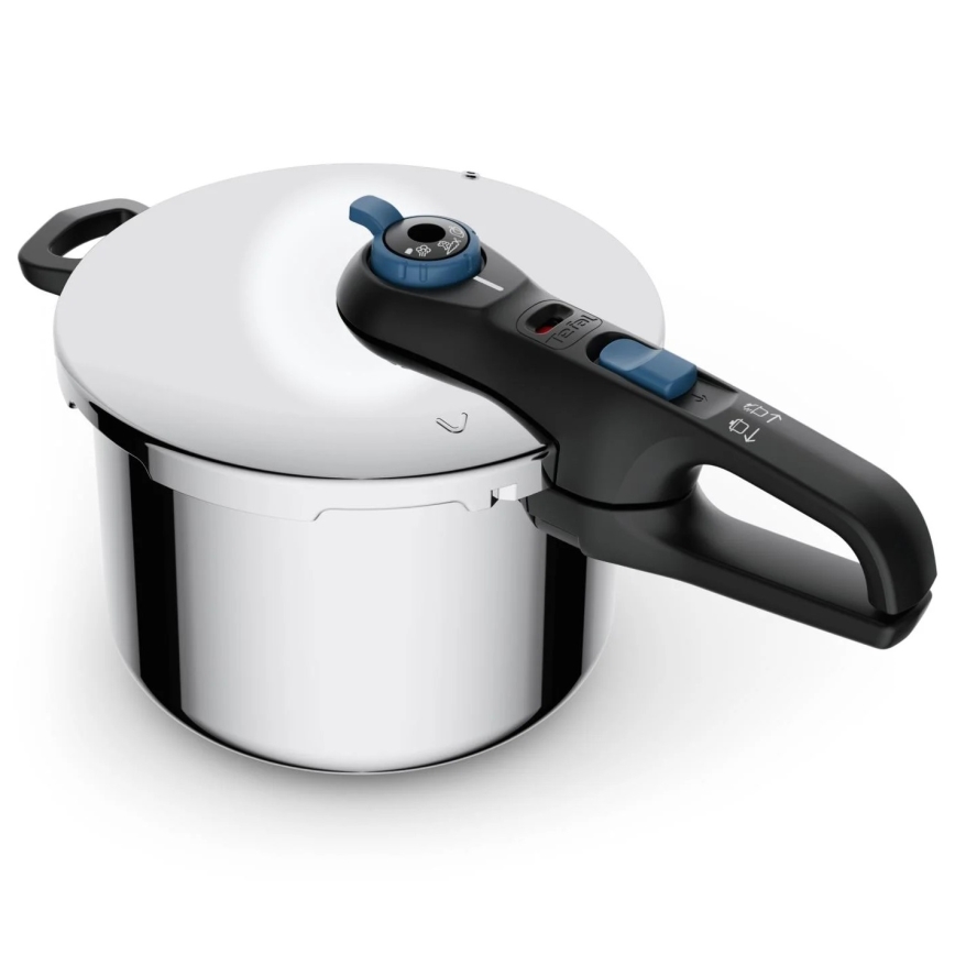 Tefal - Olla a presión 6 l SECURE TRENDY acero inoxidable