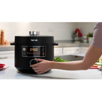 Tefal - Olla eléctrica multifunción TURBO CUISINE 4,8 l 1090W/230V negro