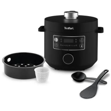 Tefal - Olla eléctrica multifunción TURBO CUISINE 4,8 l 1090W/230V negro