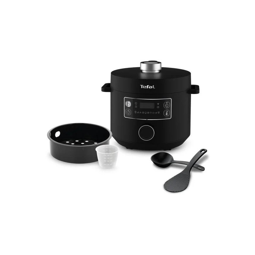 Tefal - Olla eléctrica multifunción TURBO CUISINE 4,8 l 1090W/230V negro