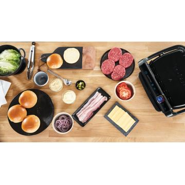 Tefal - Parrilla de contacto OPTIGRILL ELITE 2000W/230V negro