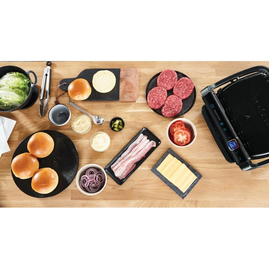 Tefal - Parrilla de contacto OPTIGRILL ELITE 2000W/230V negro