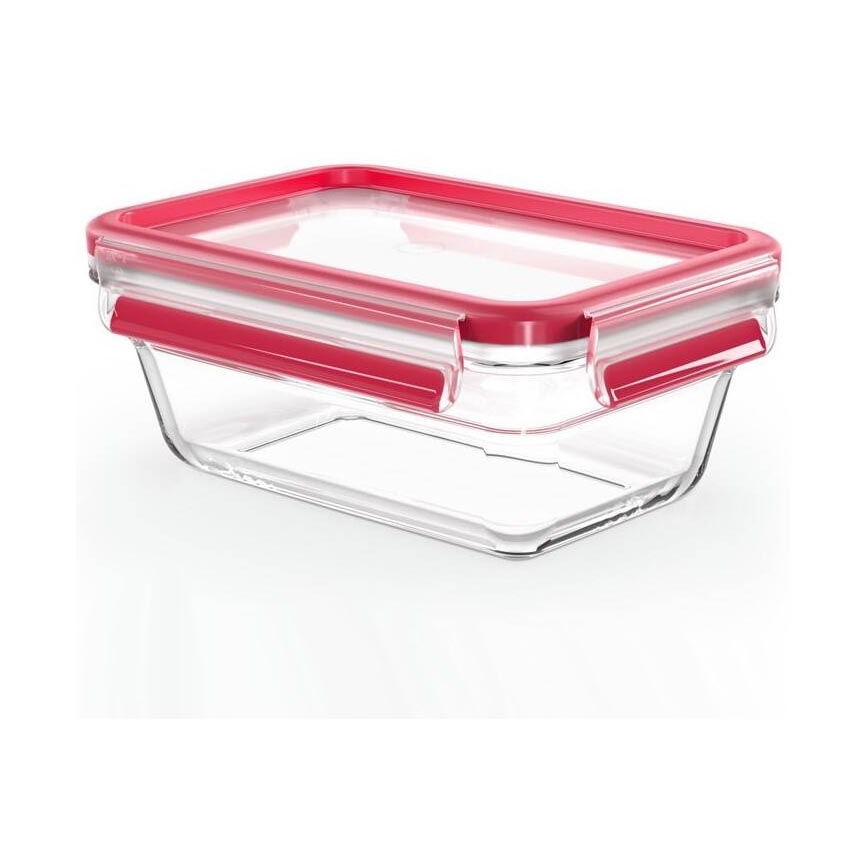 Tefal - Recipiente de comida 0,85 l MSEAL GLASS rojo/tarros